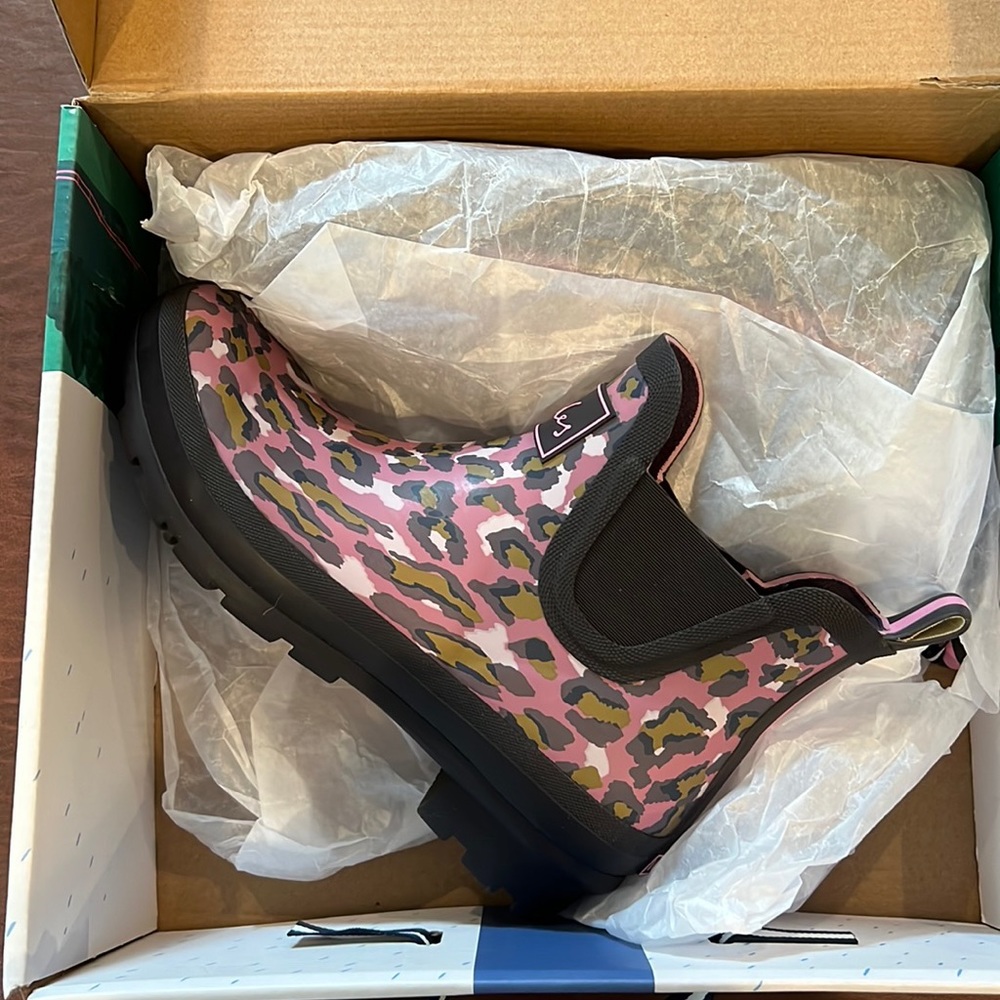 Joules short rainboots size 7